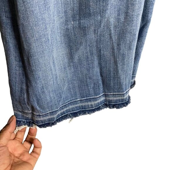 DL1961 Women's Light Wash High Waisted Raw Hem Denim Jeans - Picture 5 of 6